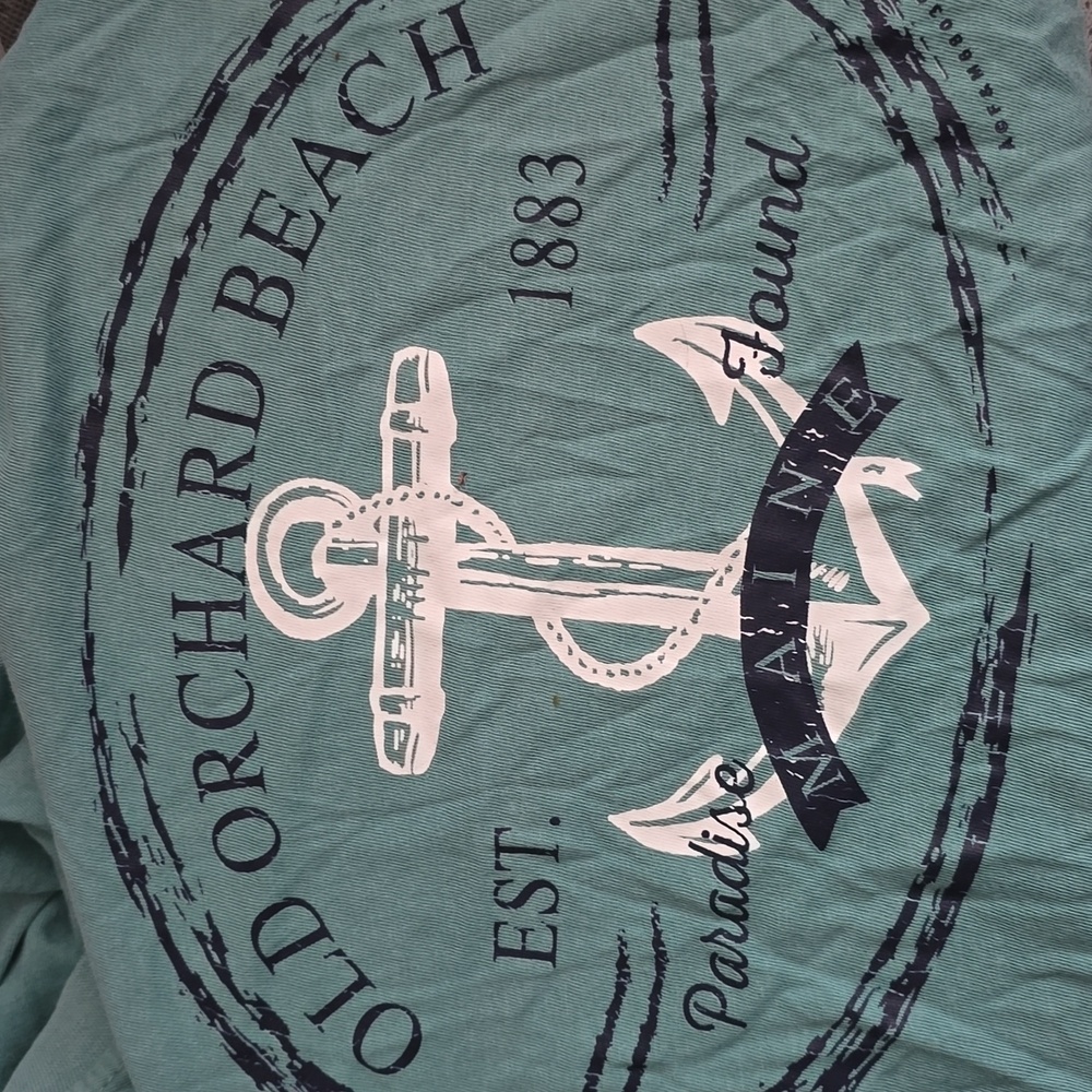 Old Orchard Beach Maine Long Sleeve Oversize Soft  V Veck Tee Swim Cover Up 2xl